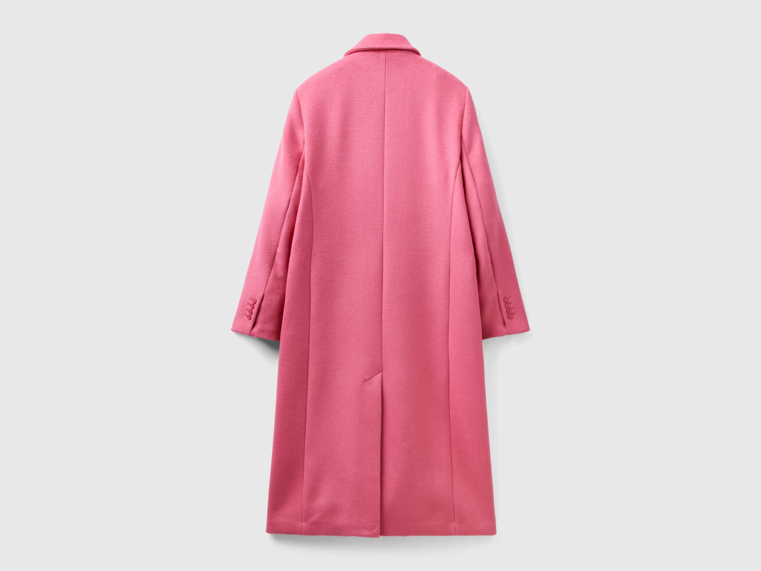 Abrigo lana rosa mujer online