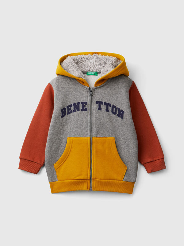 Sudadera con capucha forrada Niño