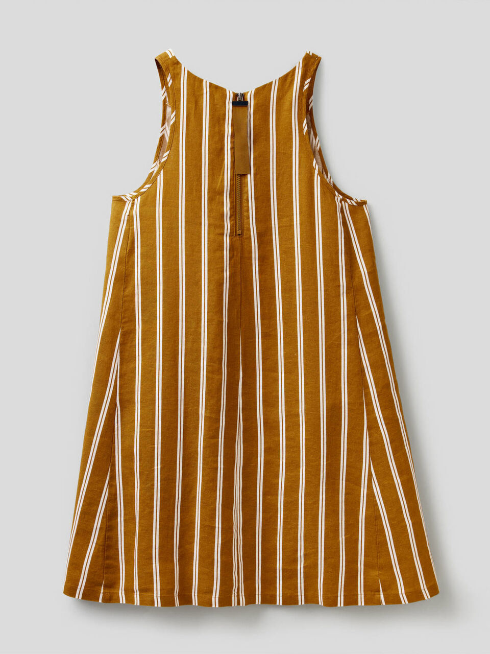 Vestido de 100% lino con estampado image number 2