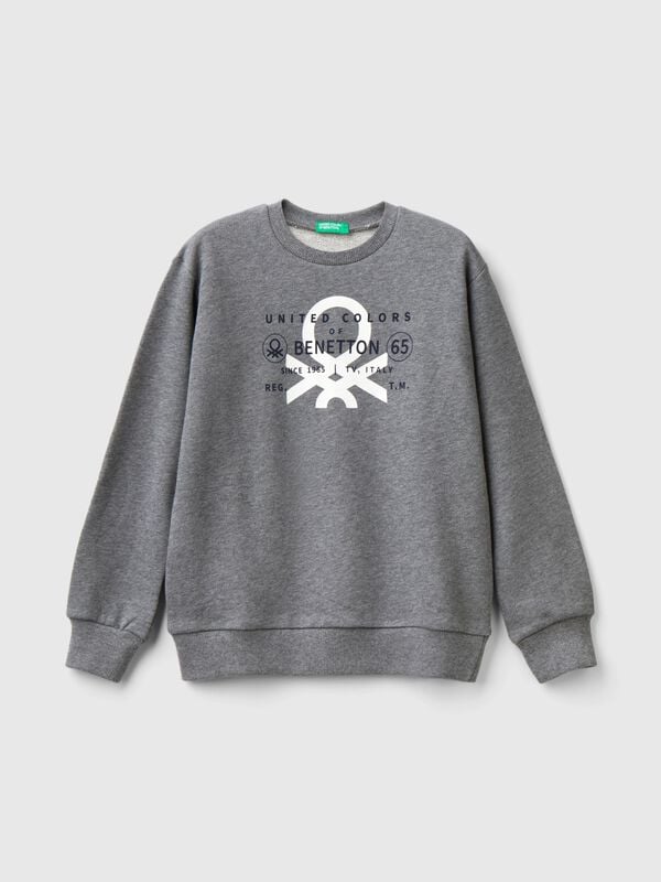 Sudadera con estampado de logotipo Niño