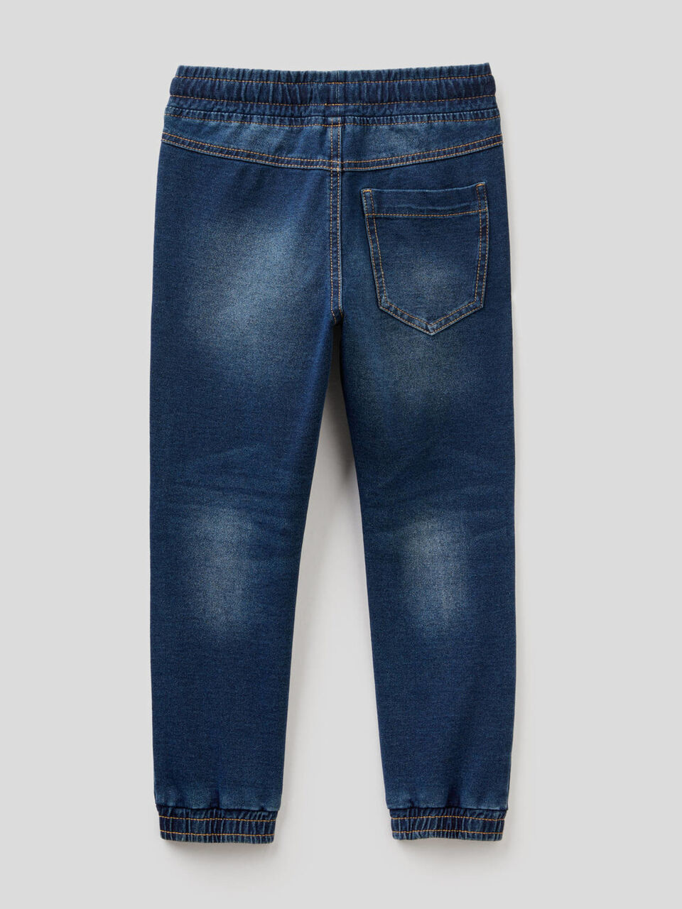Pantalón de felpa elástica de efecto denim image number null