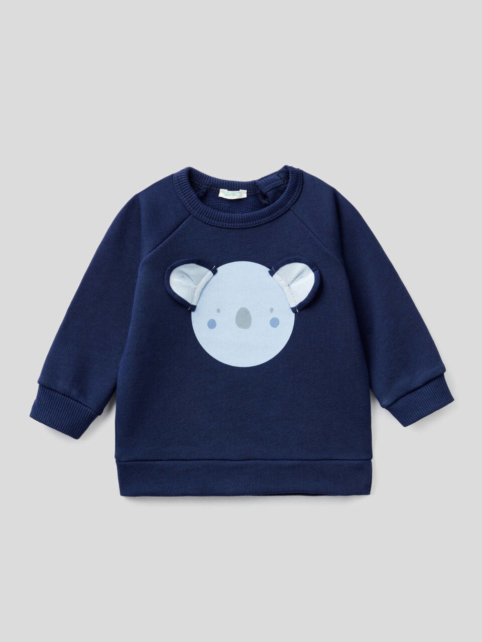 Sudadera de algodón orgánico con estampado de animalito image number 1