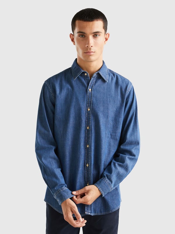 Camisa vaquera de 100 % algodón Hombre
