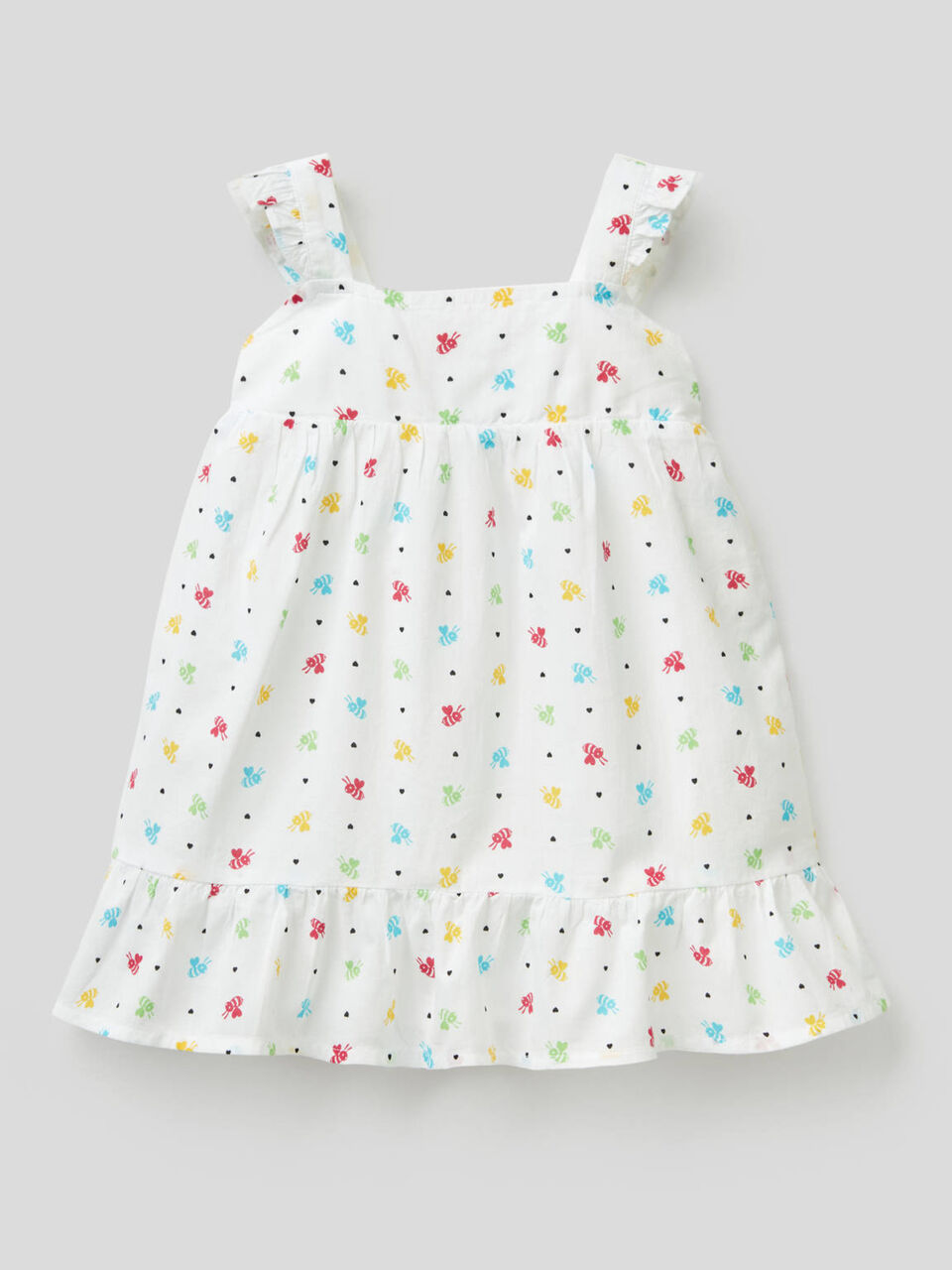 Vestido estampado de 100% algodón image number 1