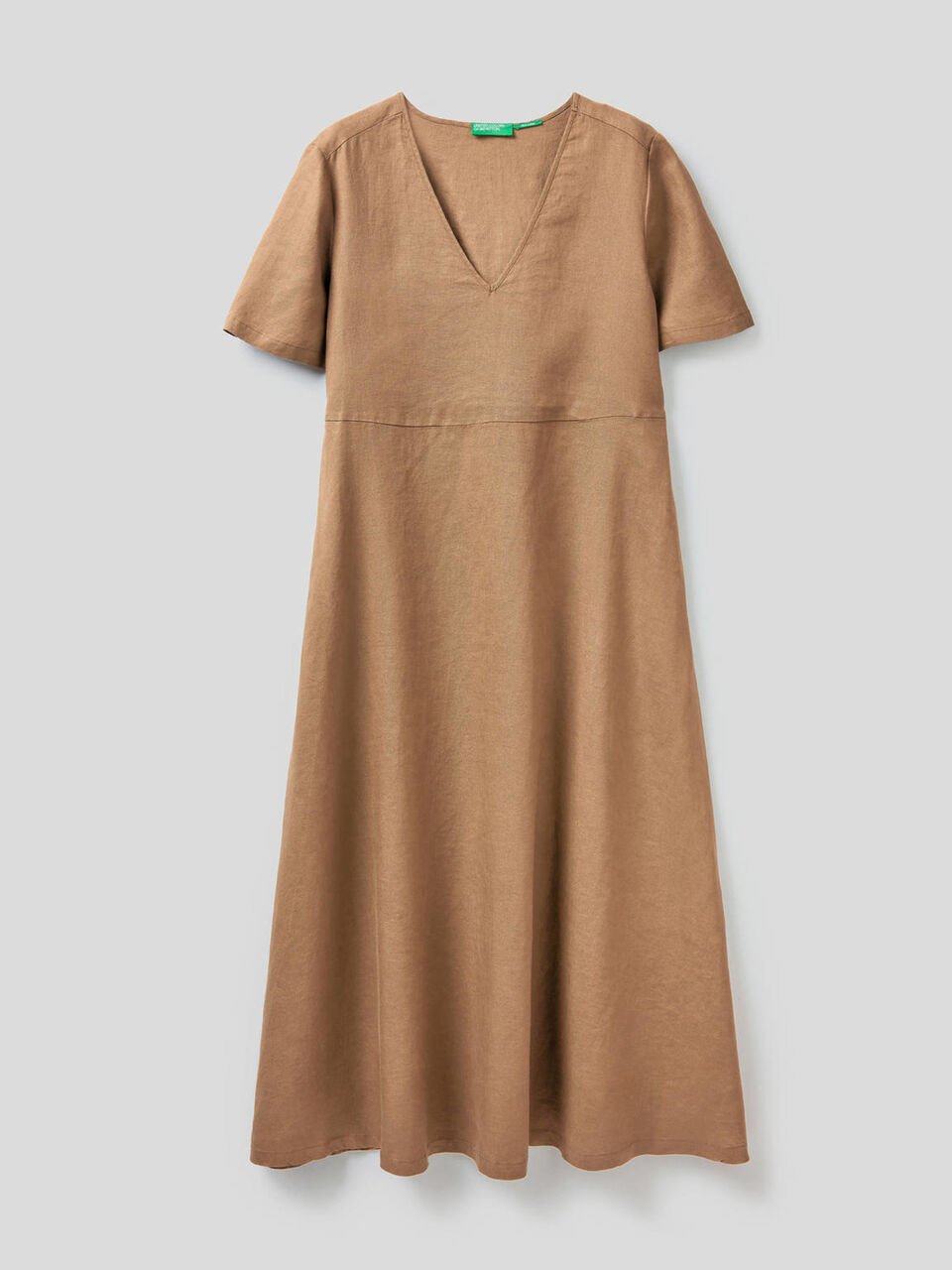 Vestido largo de 100% lino image number 1