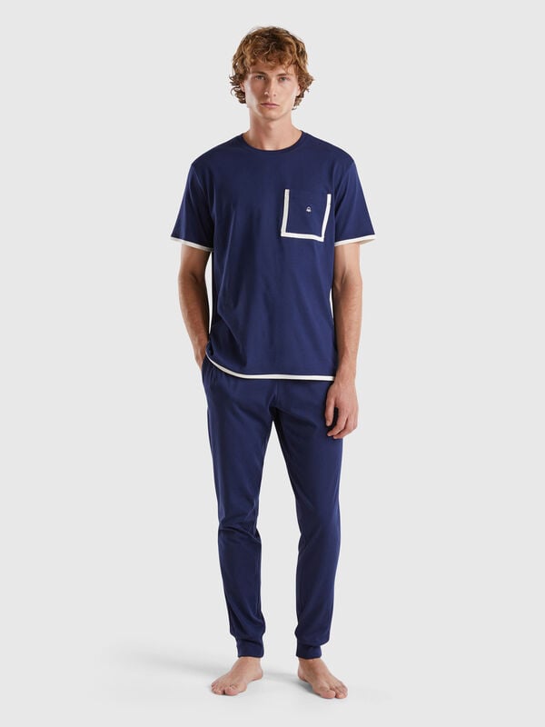 Pantalón con elástico con logotipo Hombre