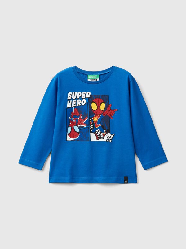Camiseta azul oscuro ©Marvel de Spiderman Niño