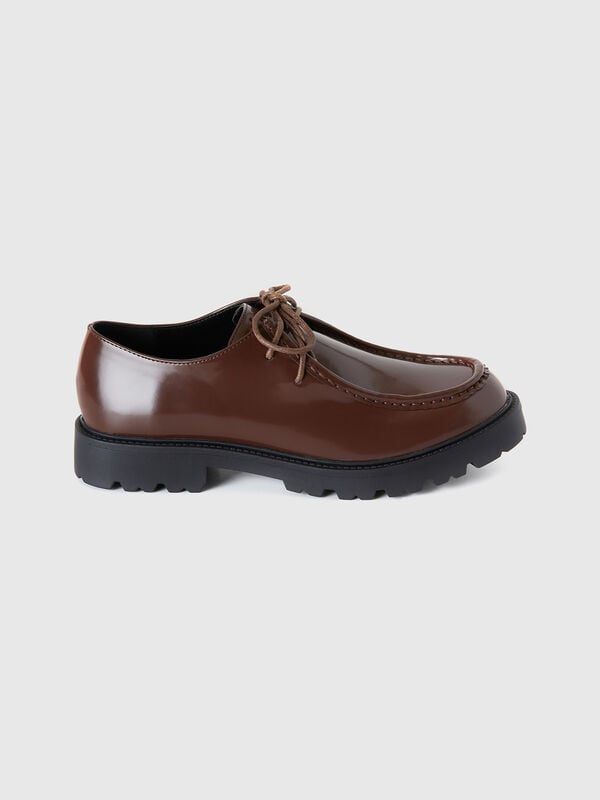 Mocasines de efecto charol Mujer
