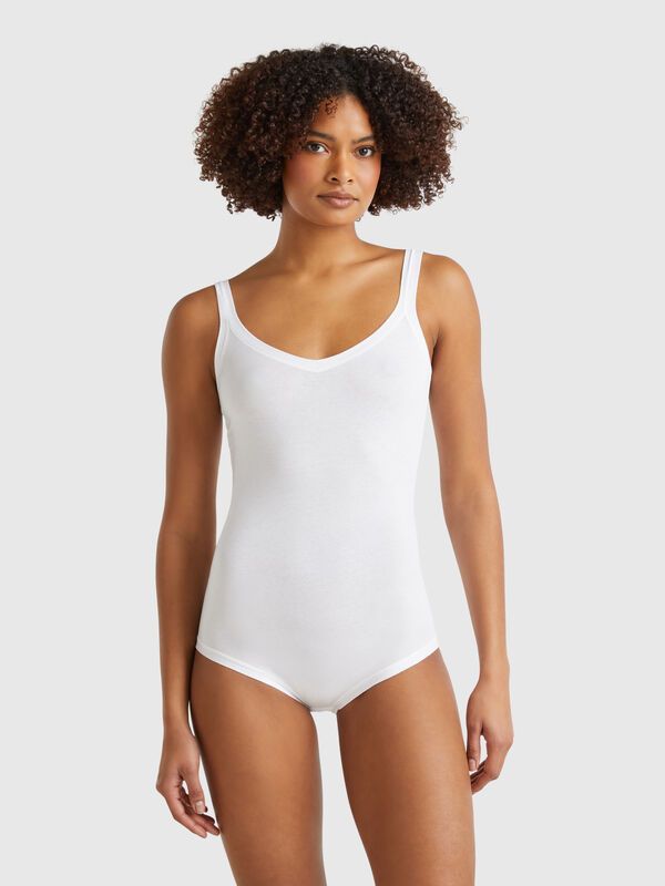 Body de algodón súper elástico Mujer