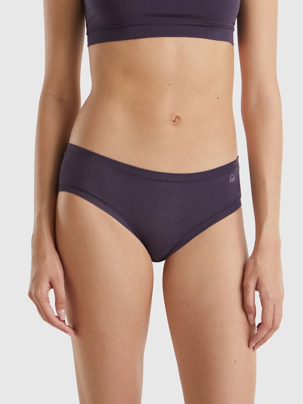 Braguita escotada de algodón orgánico super stretch Mujer
