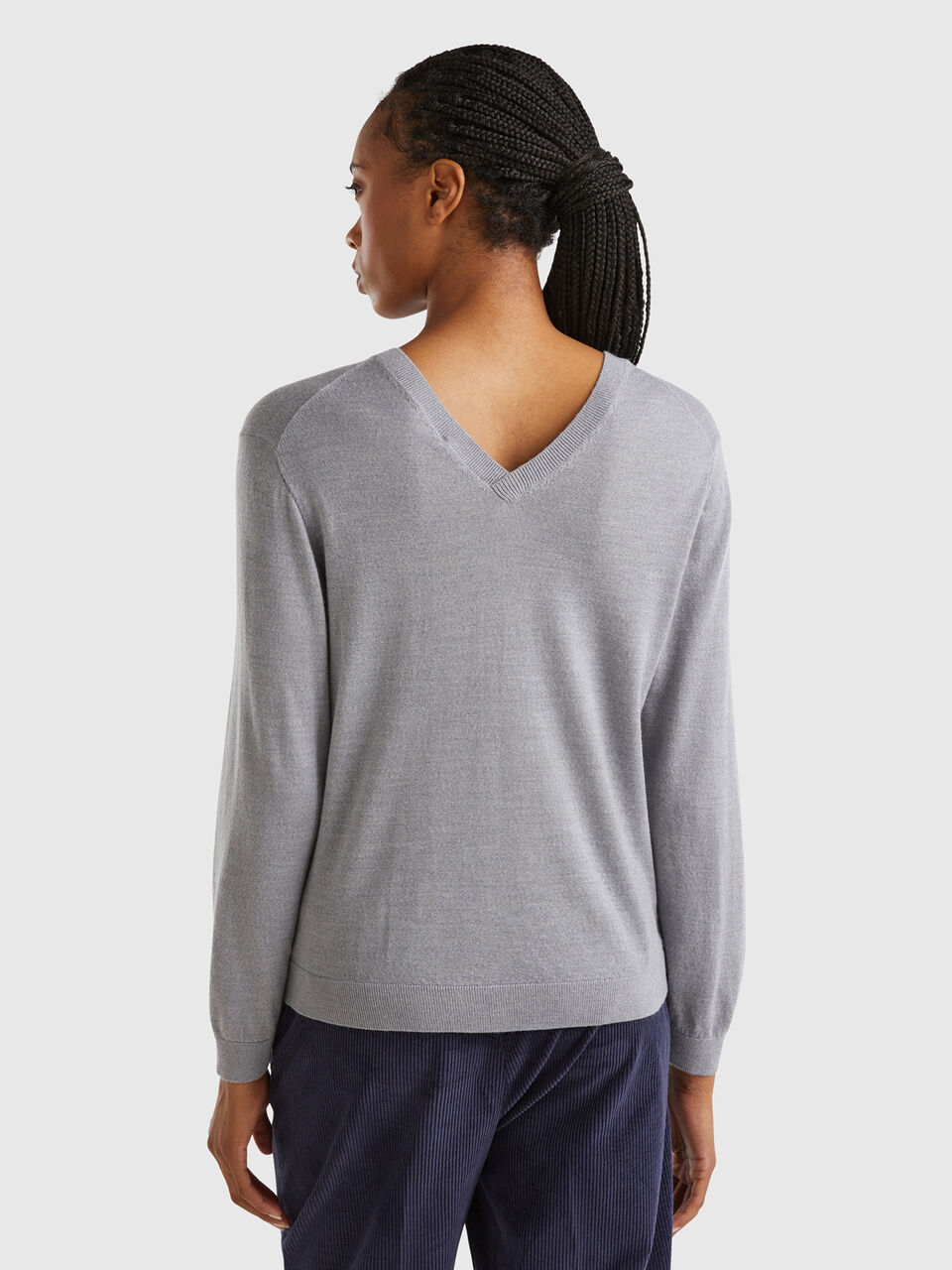 V NECK SWEATER L/S Mujer image number null