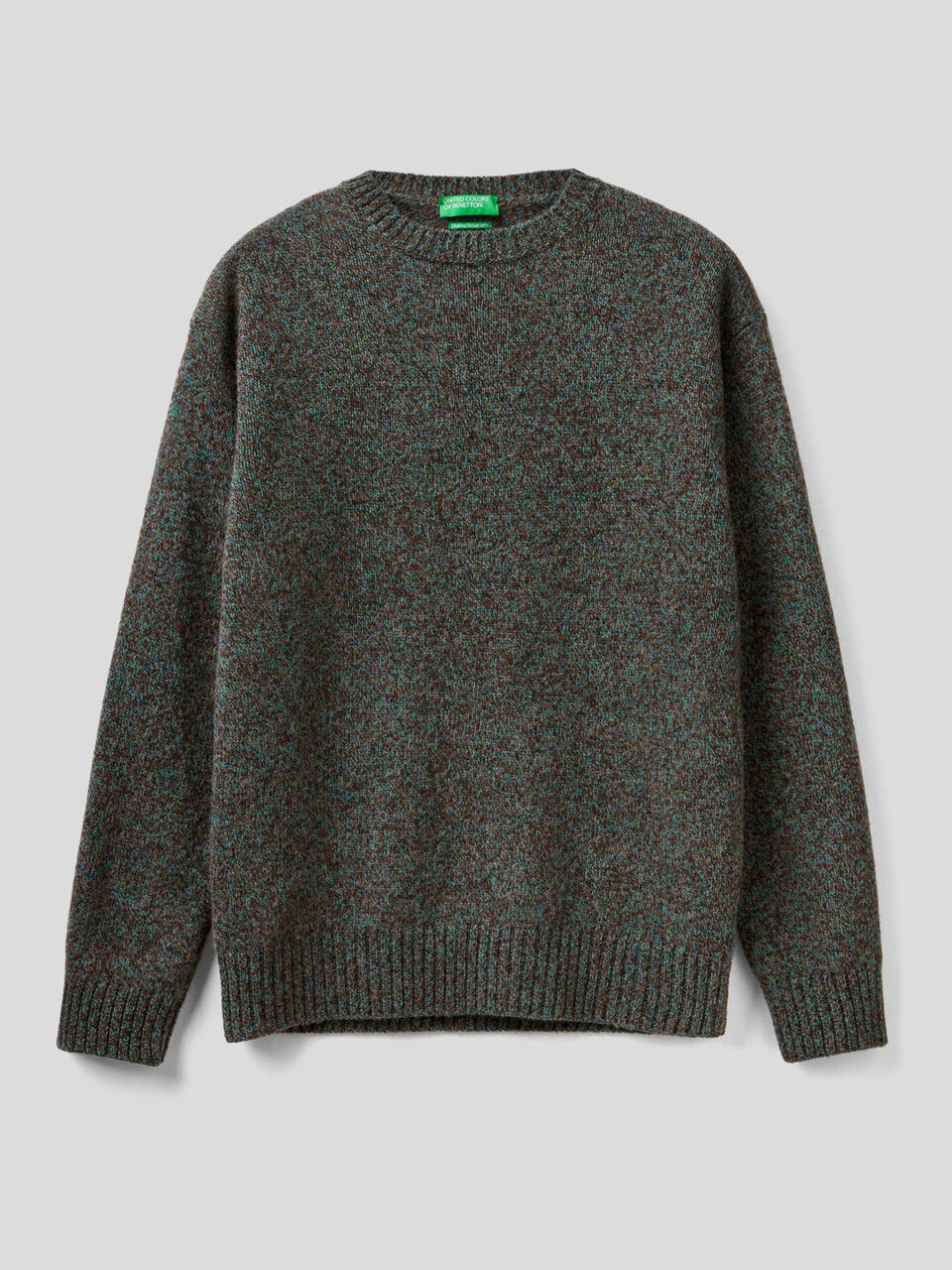 Jersey de cuello redondo de pura lana Shetland image number 1