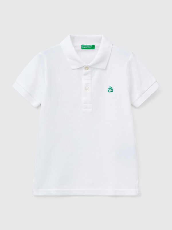 Polo de manga corta de algodón puro Niño