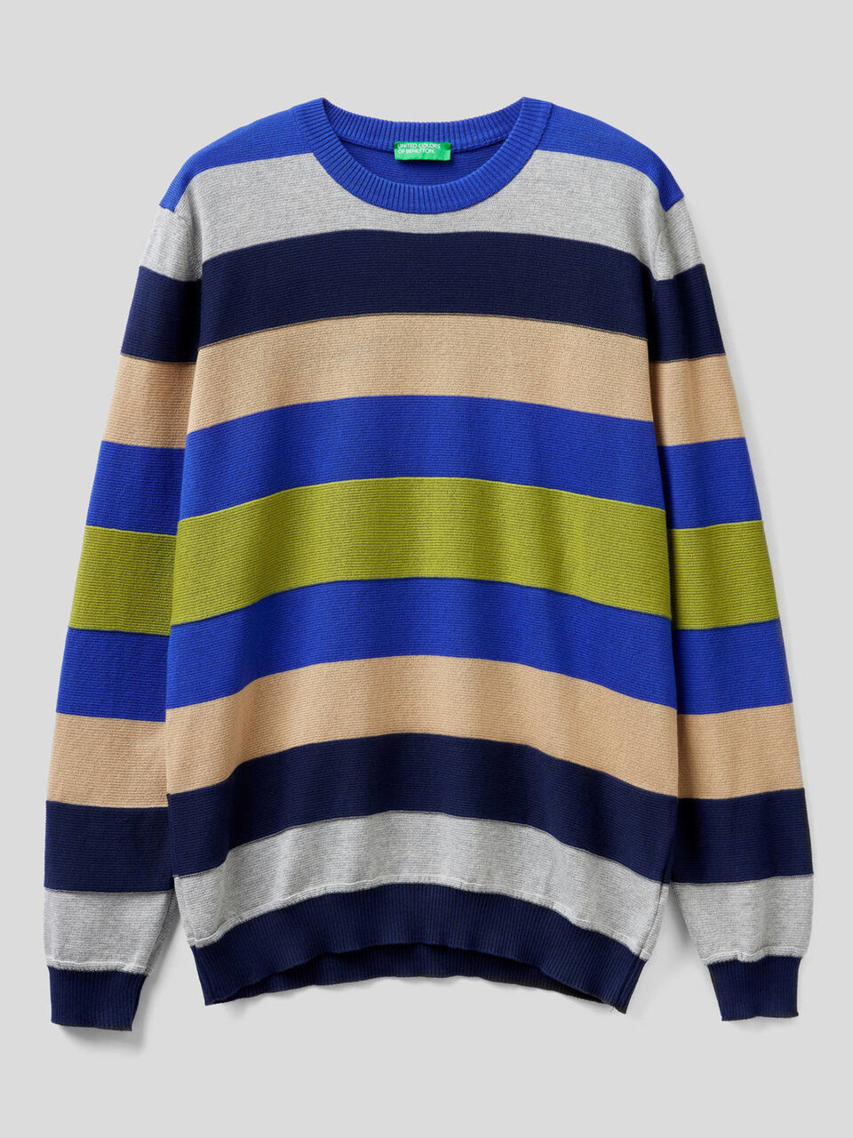 Jersey de rayas de 100 % algodón de tacto cálido image number 1