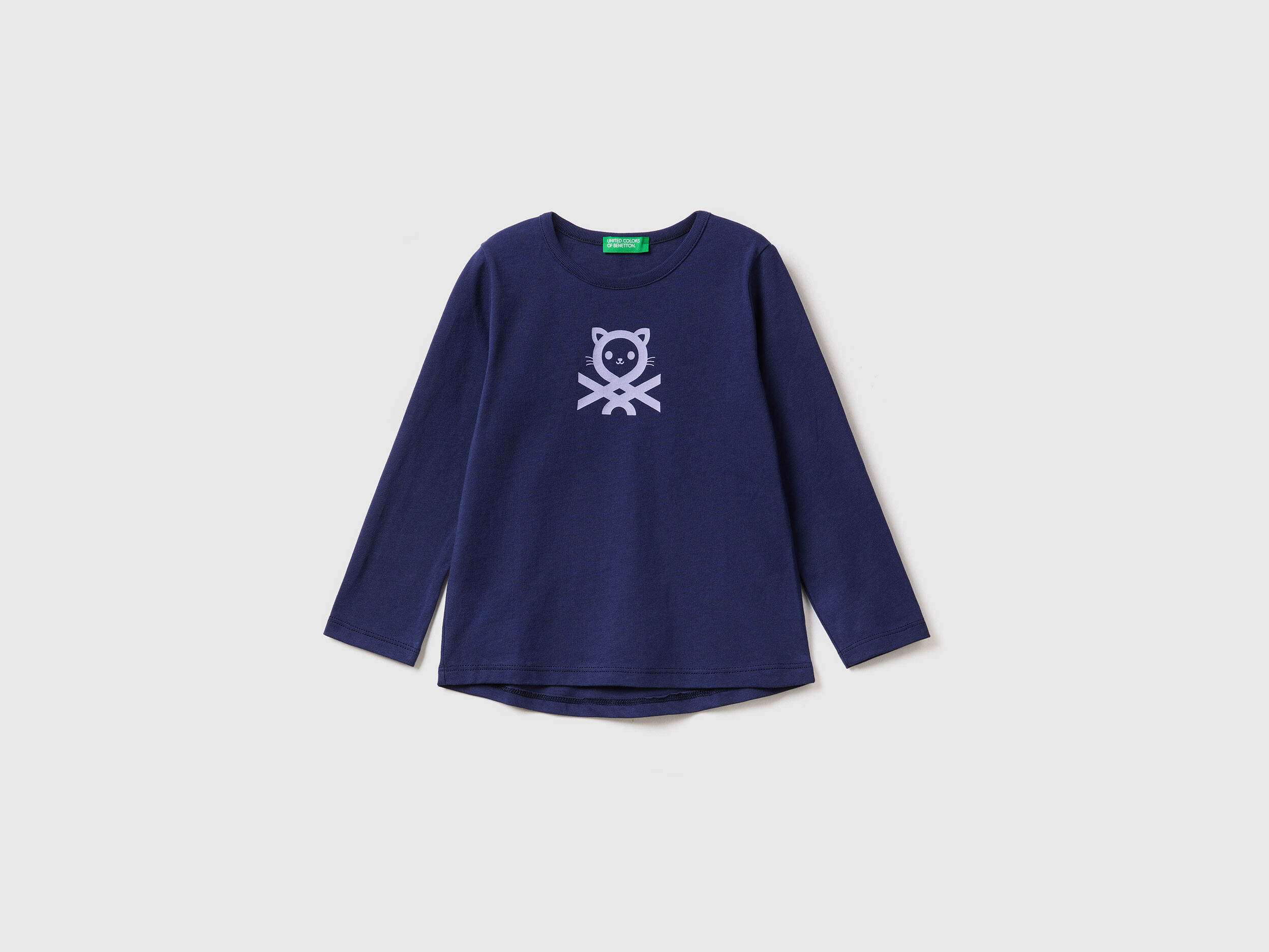 Benetton camisetas niña manga larga shop