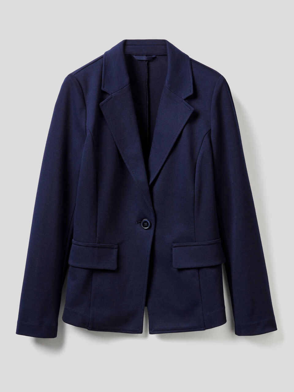 Blazer de algodón mixto elástico image number 1