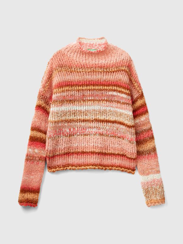 Jersey multicolor de lana mixta Mujer