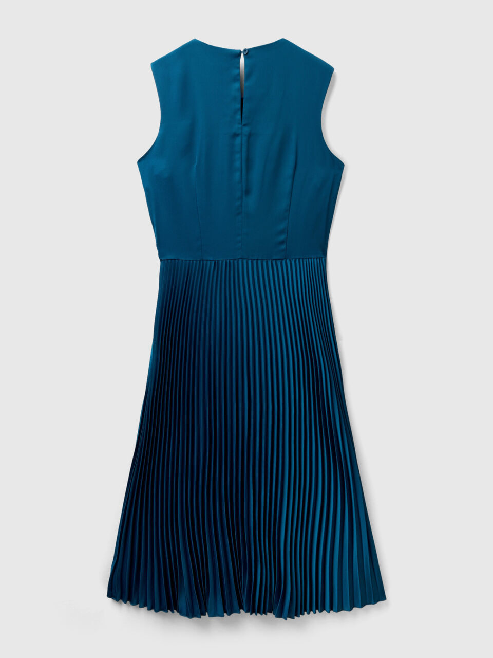 Vestido midi con falda plisada Mujer image number 2