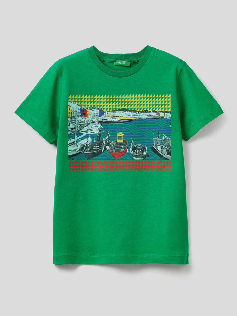 Camiseta con estampado de paisaje image number 1
