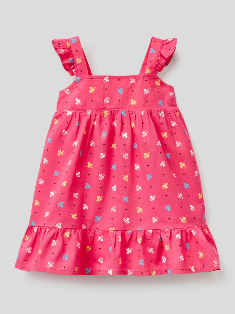 Vestido estampado de 100% algodón image number 1
