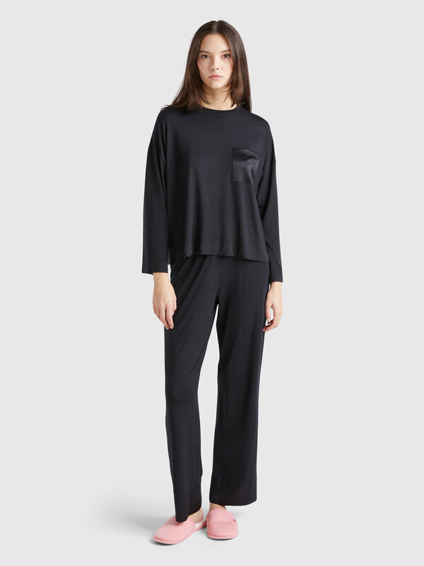 Pantalón de Modal y seda Mujer
