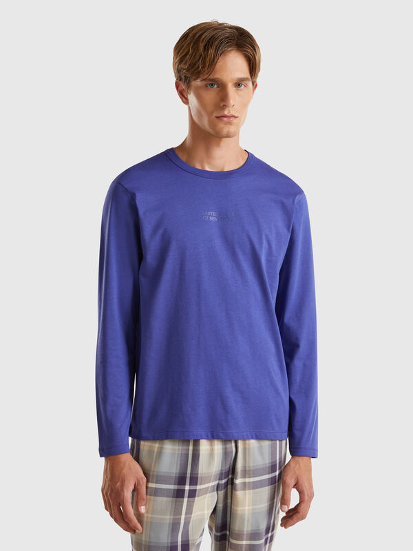 Jersey de manga larga de 100 % algodón Hombre