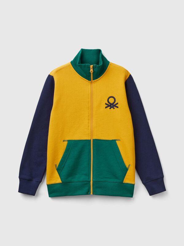 Sudadera de 100 % algodón con cremallera Niño