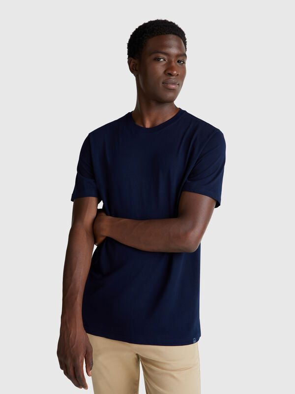 Camiseta de algodón de fibra larga Hombre