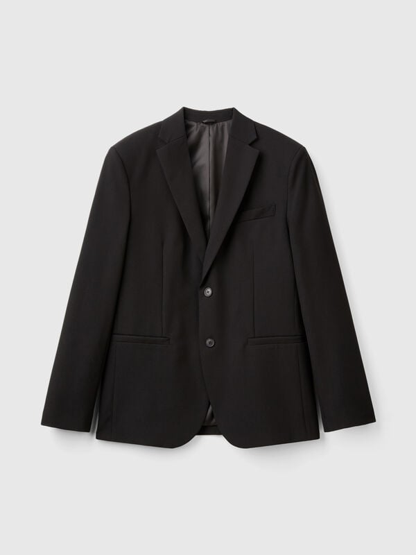 Americana regular fit en mezcla de viscosa Hombre