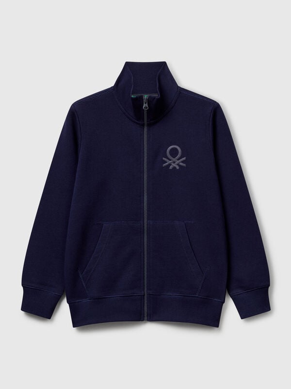 Sudadera con cremallera de algodón puro Niño