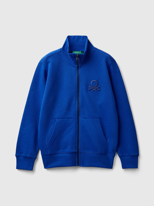 Sudadera de 100 % algodón con cremallera Niño
