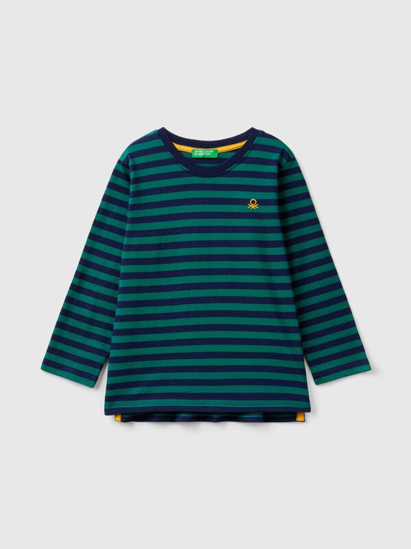 Camiseta de rayas de 100 % algodón Niño
