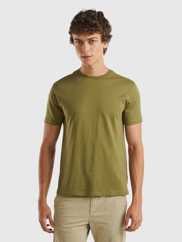 Camiseta verde militar Hombre