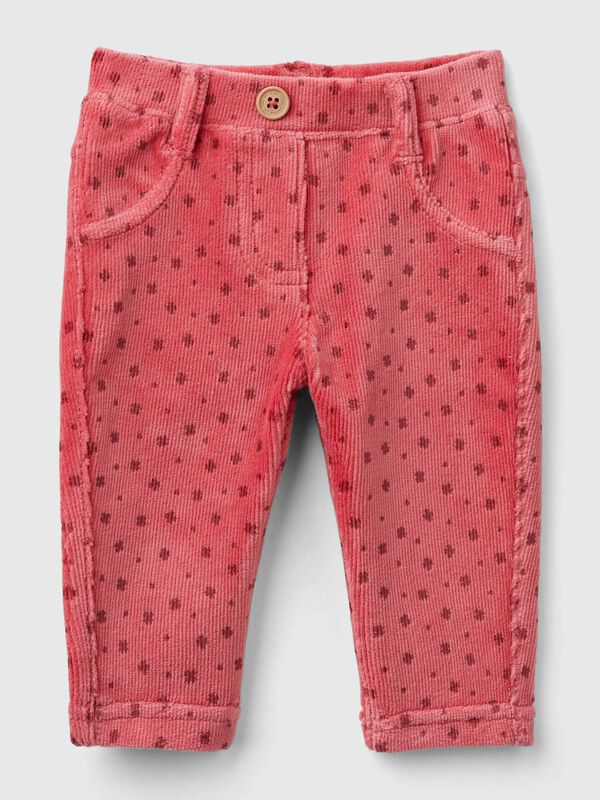 Pantalón de chenilla con estampado Recién nacidos
