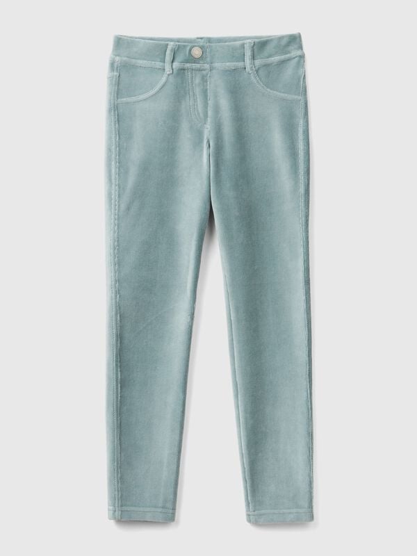 Pantalón super skinny de chenilla Niña