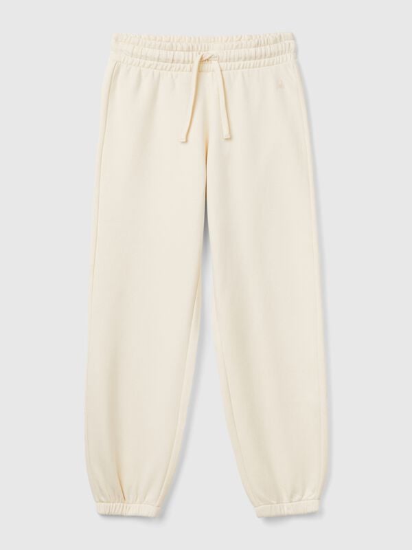 Pantalón deportivo de felpa con cordón Niña