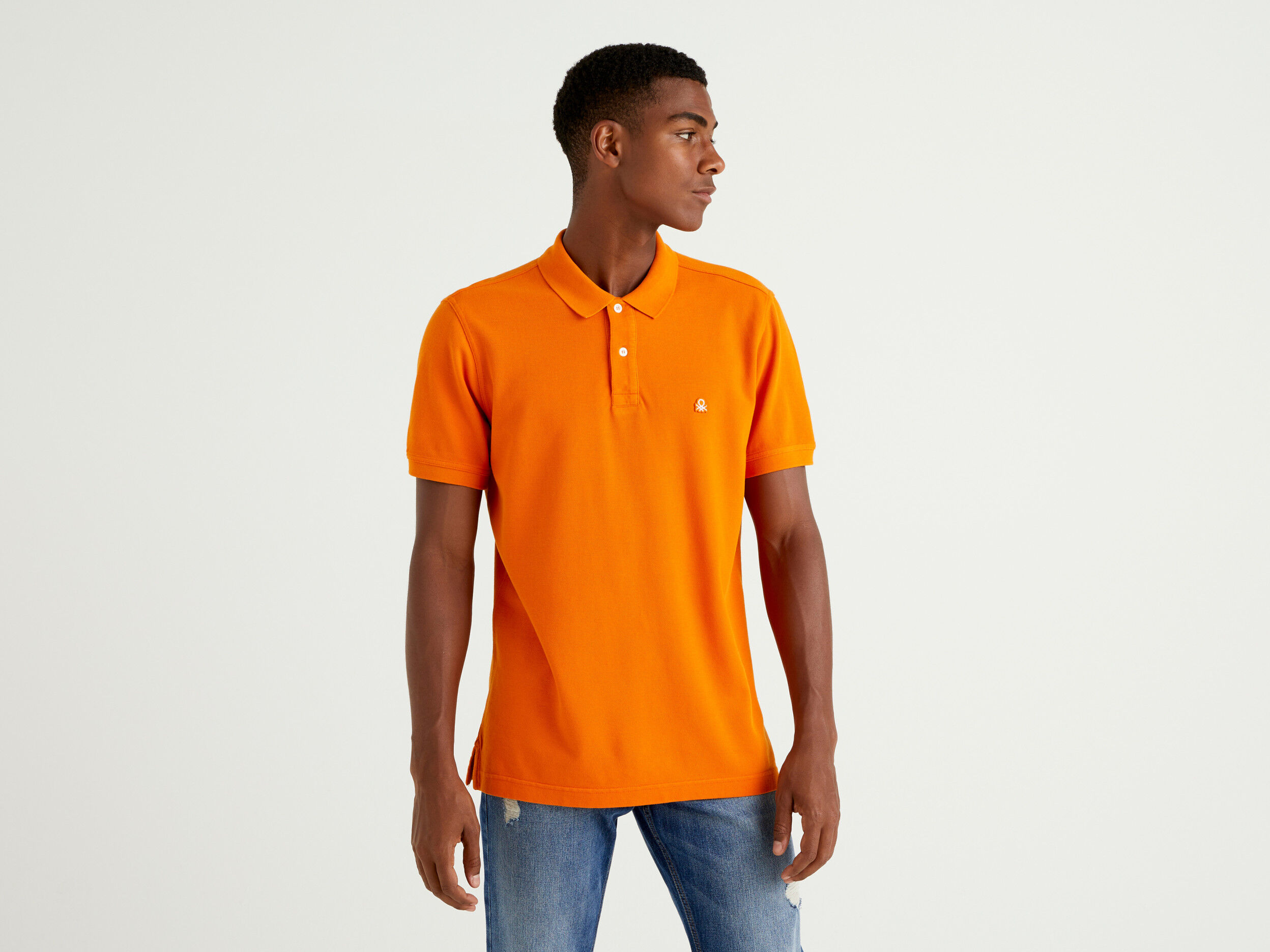 Polo naranja hombre best sale