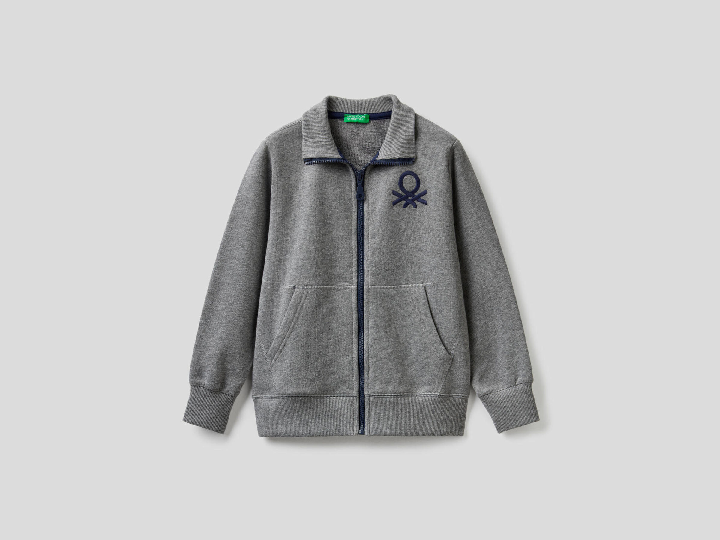 Sudadera de algodón 100 % con cremallera image number null