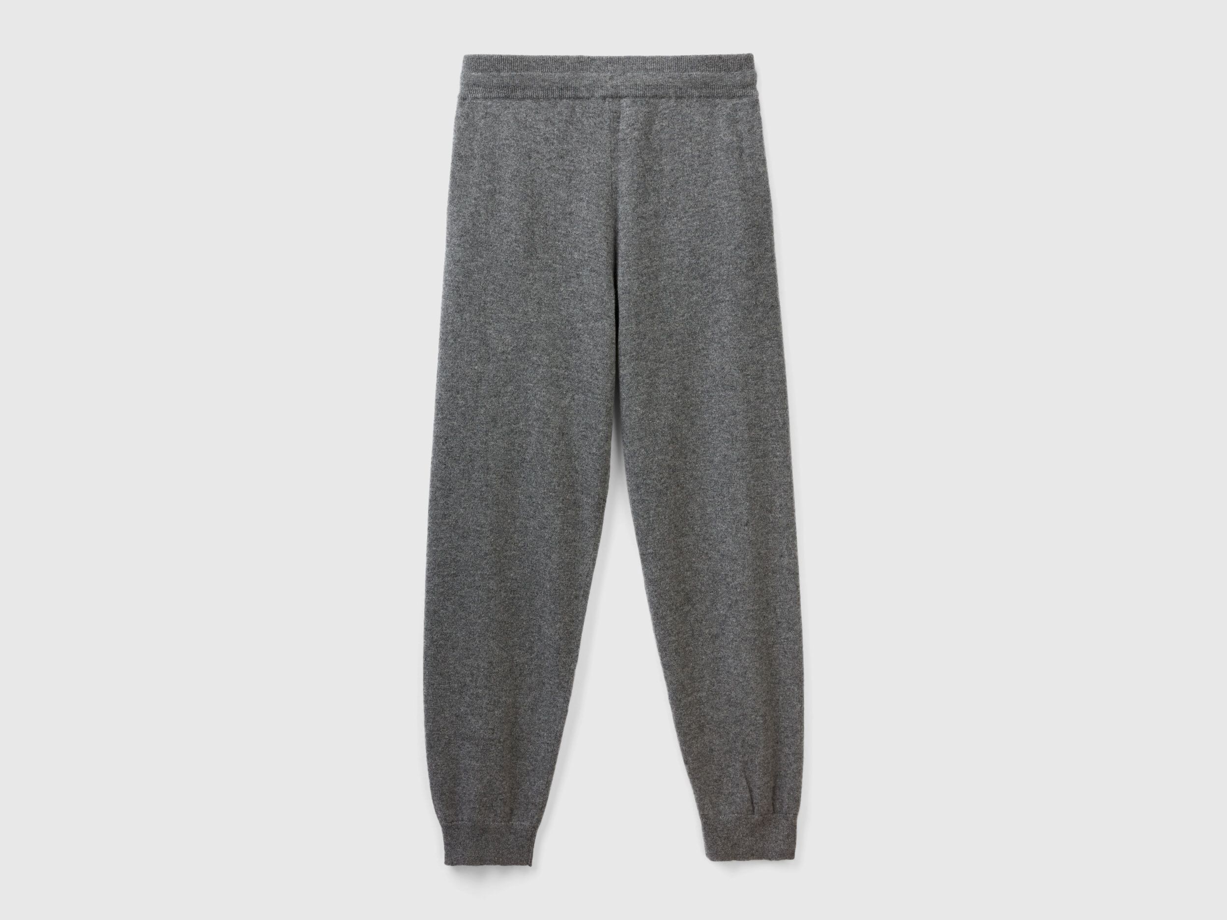 Pantalon deportivo de puro cachemir Gris Oscuro Benetton