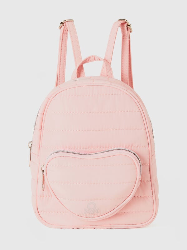 Mochila con bolsillo en forma de corazón Niña
