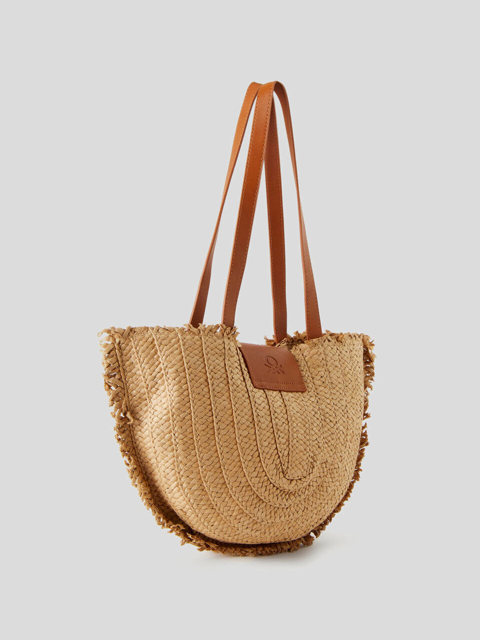 Bolso de media luna con efecto paja image number 2