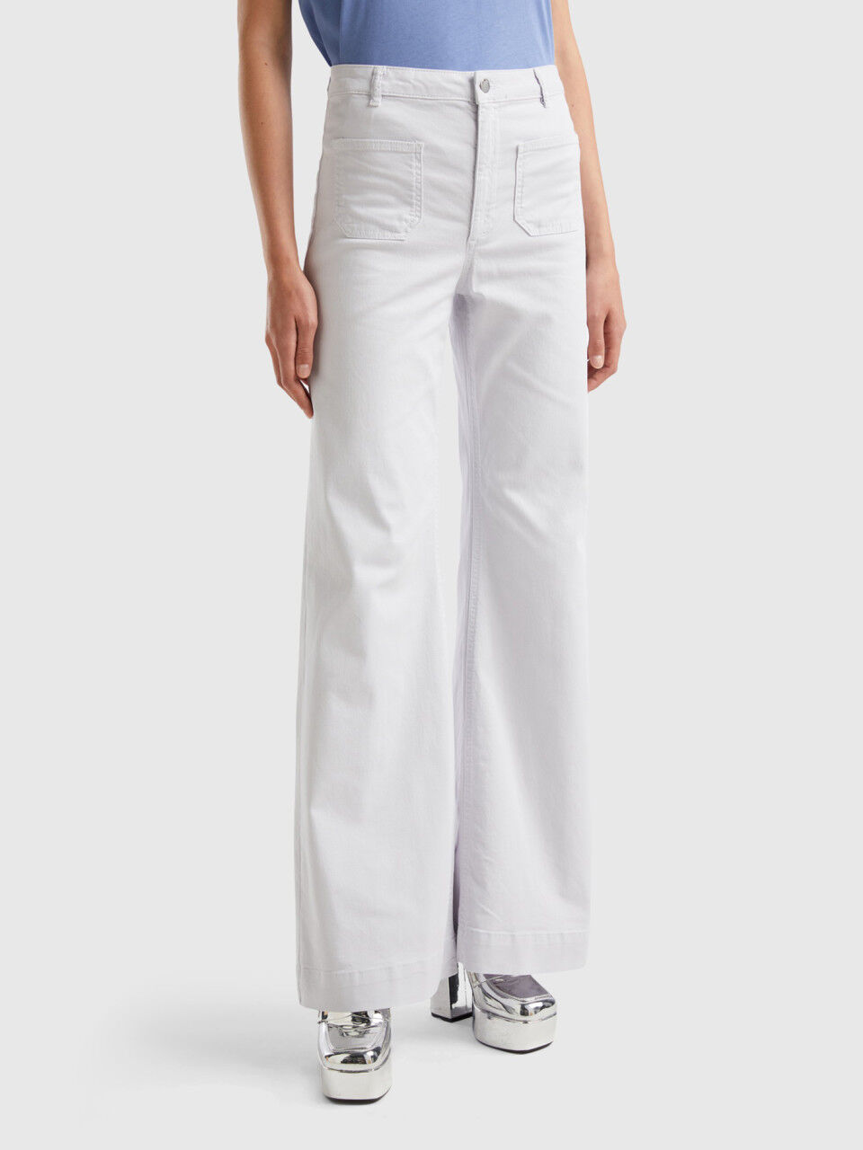 Pantalon benetton femme 2019 hot sale