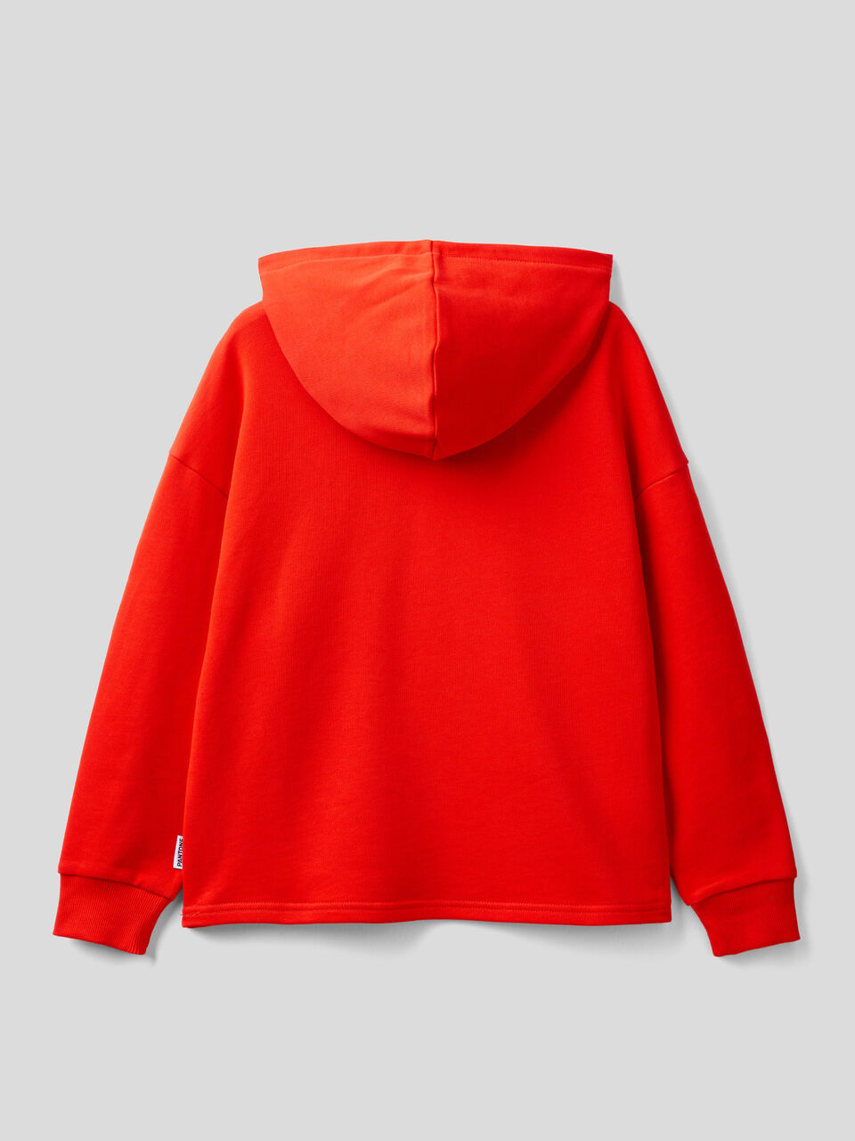 Sudadera roja BenettonxPantone™ con capucha - Rojo
