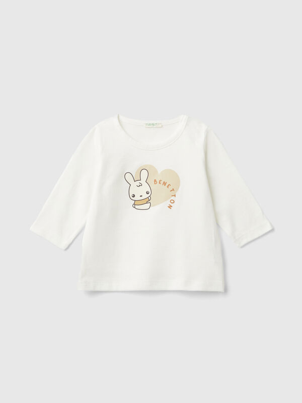 Camiseta de cálido algodón orgánico Recién nacidos