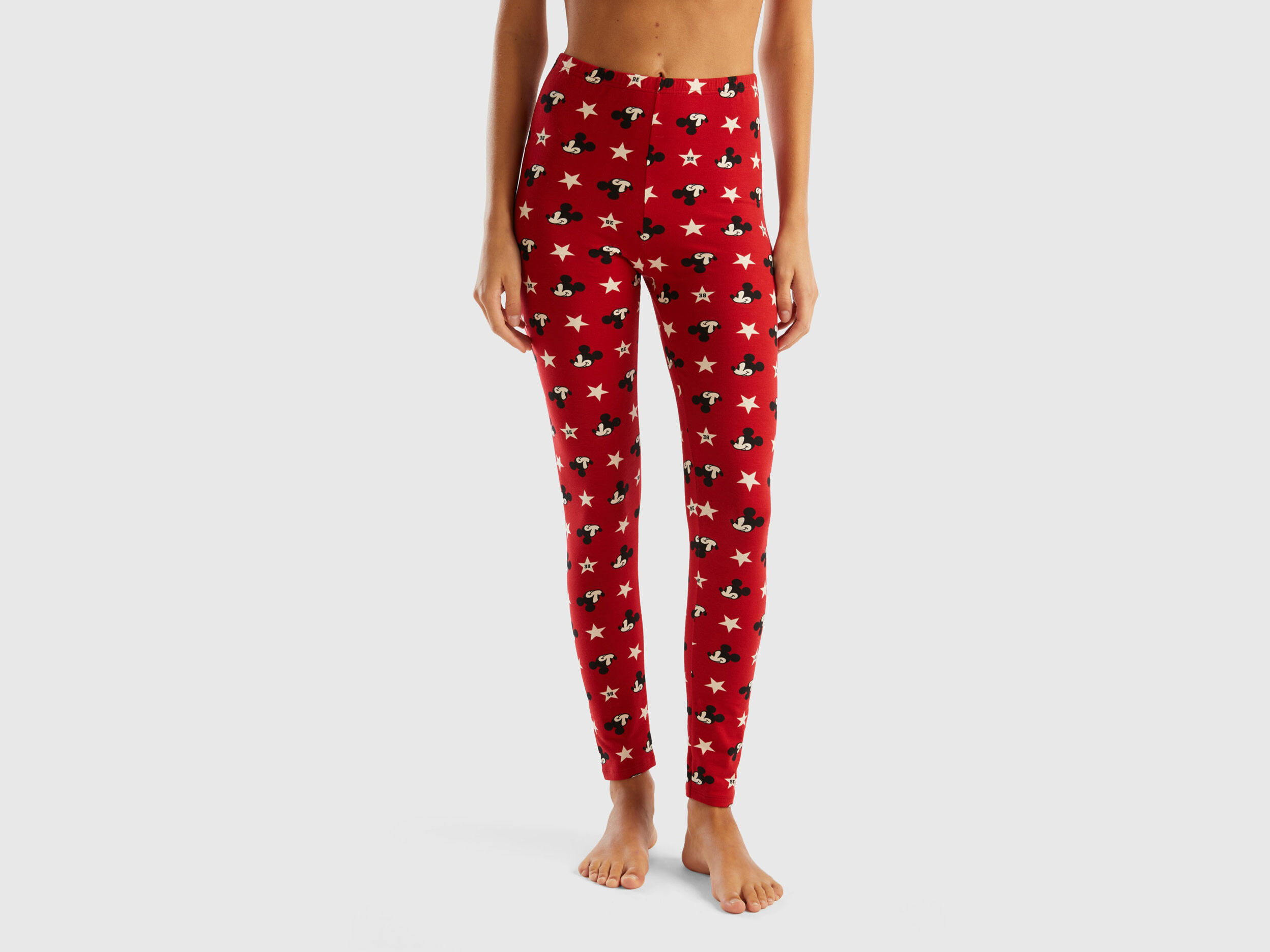 Leggings de Mickey Mouse Rojo Benetton