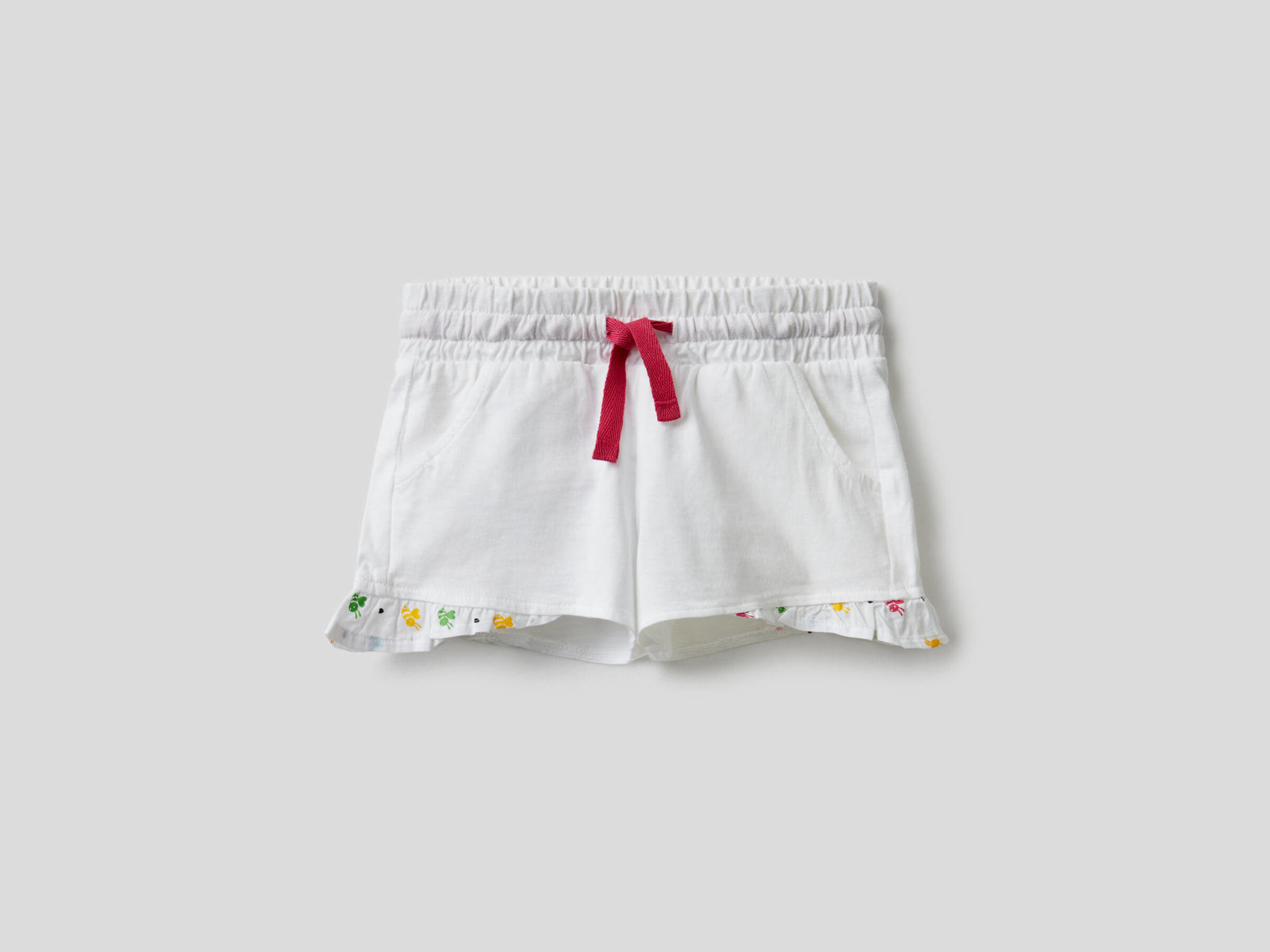 Pantalón corto de 100% algodón con volante image number null