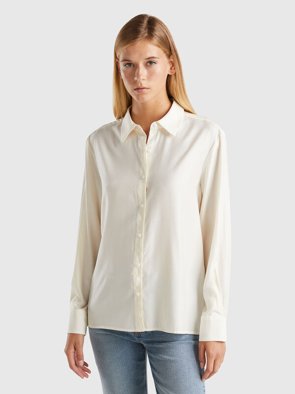 Camisa fluida regular fit Mujer