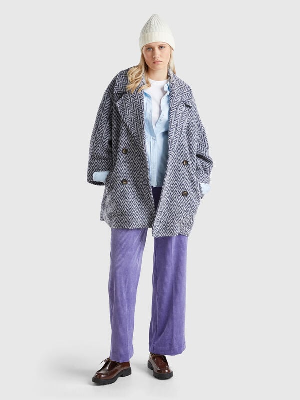 Pantalón evasé de pana Mujer