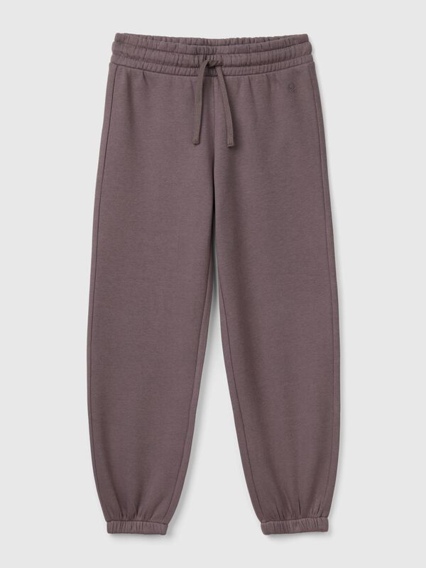 Pantalón deportivo de felpa con cordón Niña