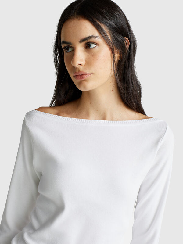 Suéter de cuello barco Mujer